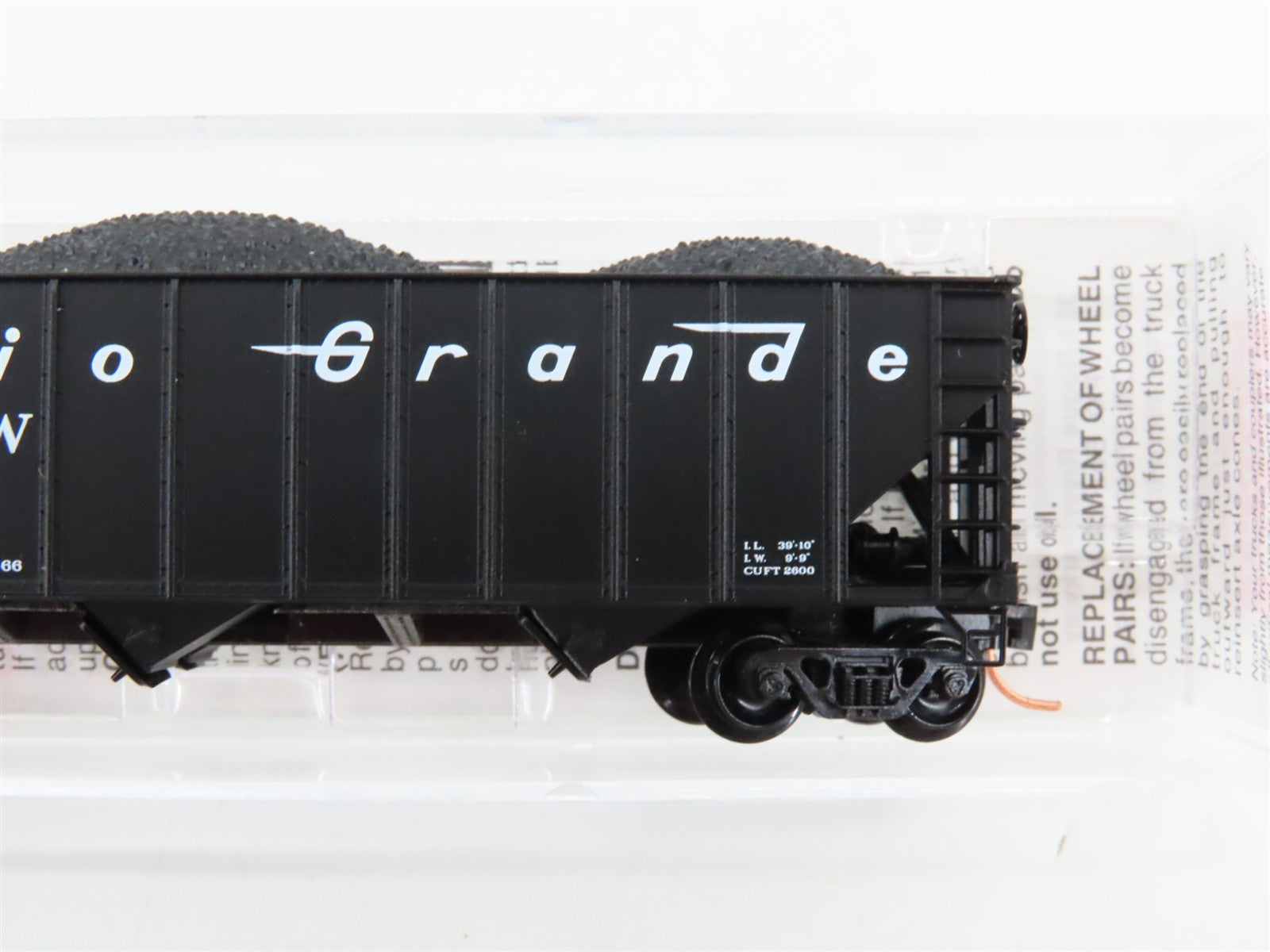 N Scale Micro-Trains 108060 Denver & Rio Grande Western 3-Bay Open Hopper RTR
