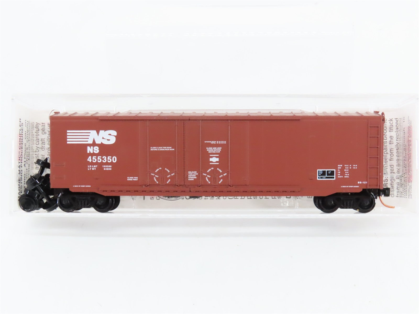 N Scale Micro-Trains 75110 NS Norfolk Southern 50' Box Car 455350 RTR
