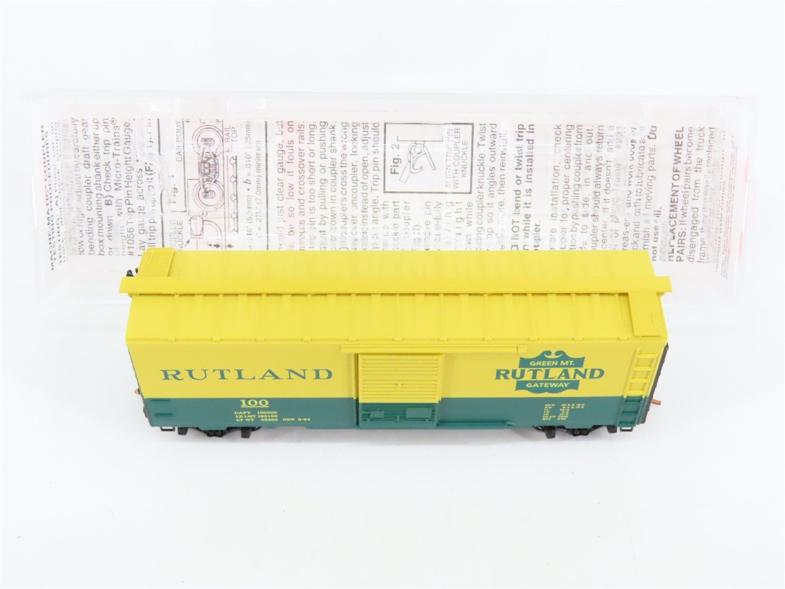 N Scale Micro-Trains 20146 RUT Rutland 40' Box Car 100 RTR