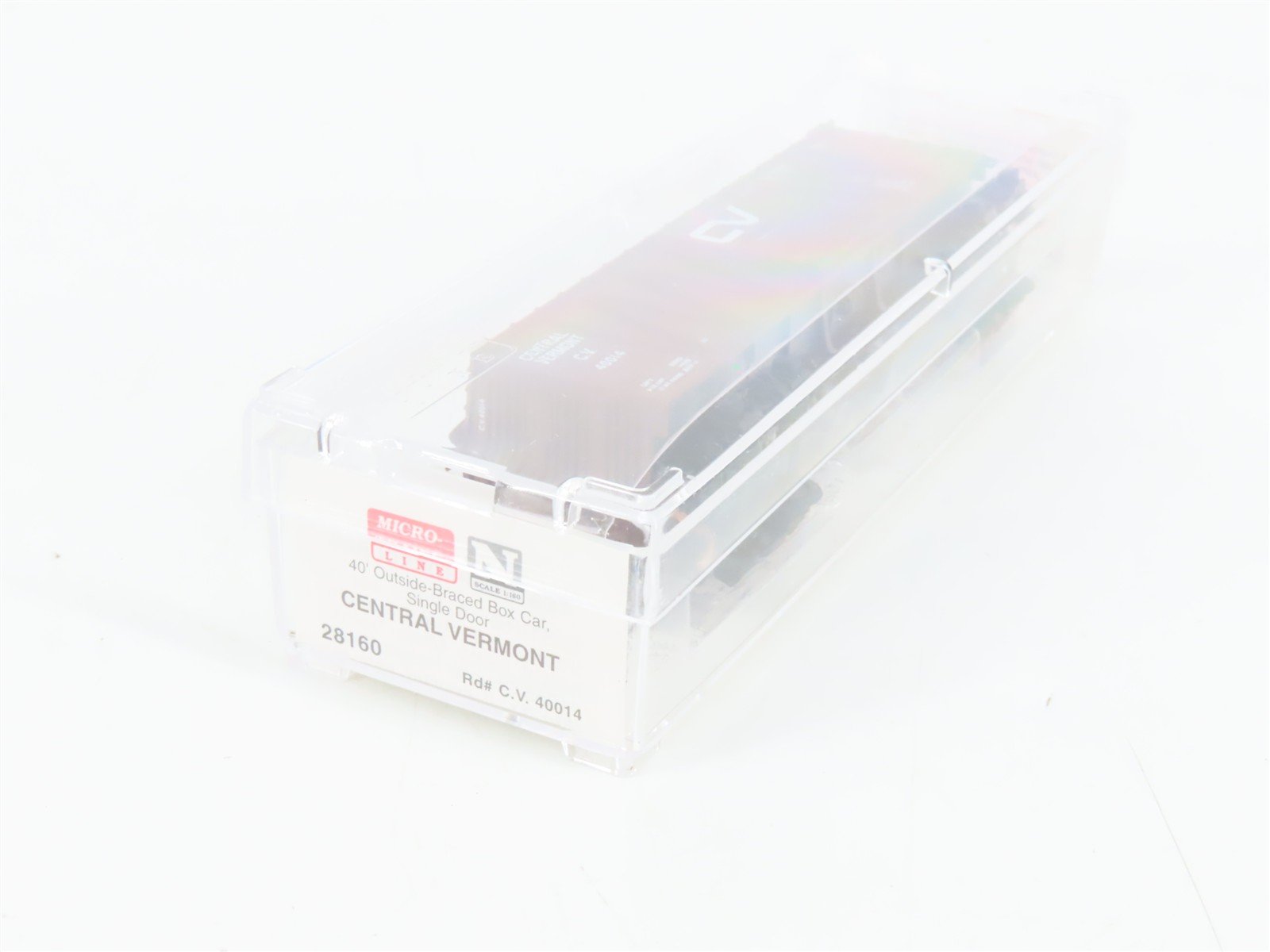 N Scale Micro-Trains 28160 CV Central Vermont 40' Outside-Braced Box Car RTR