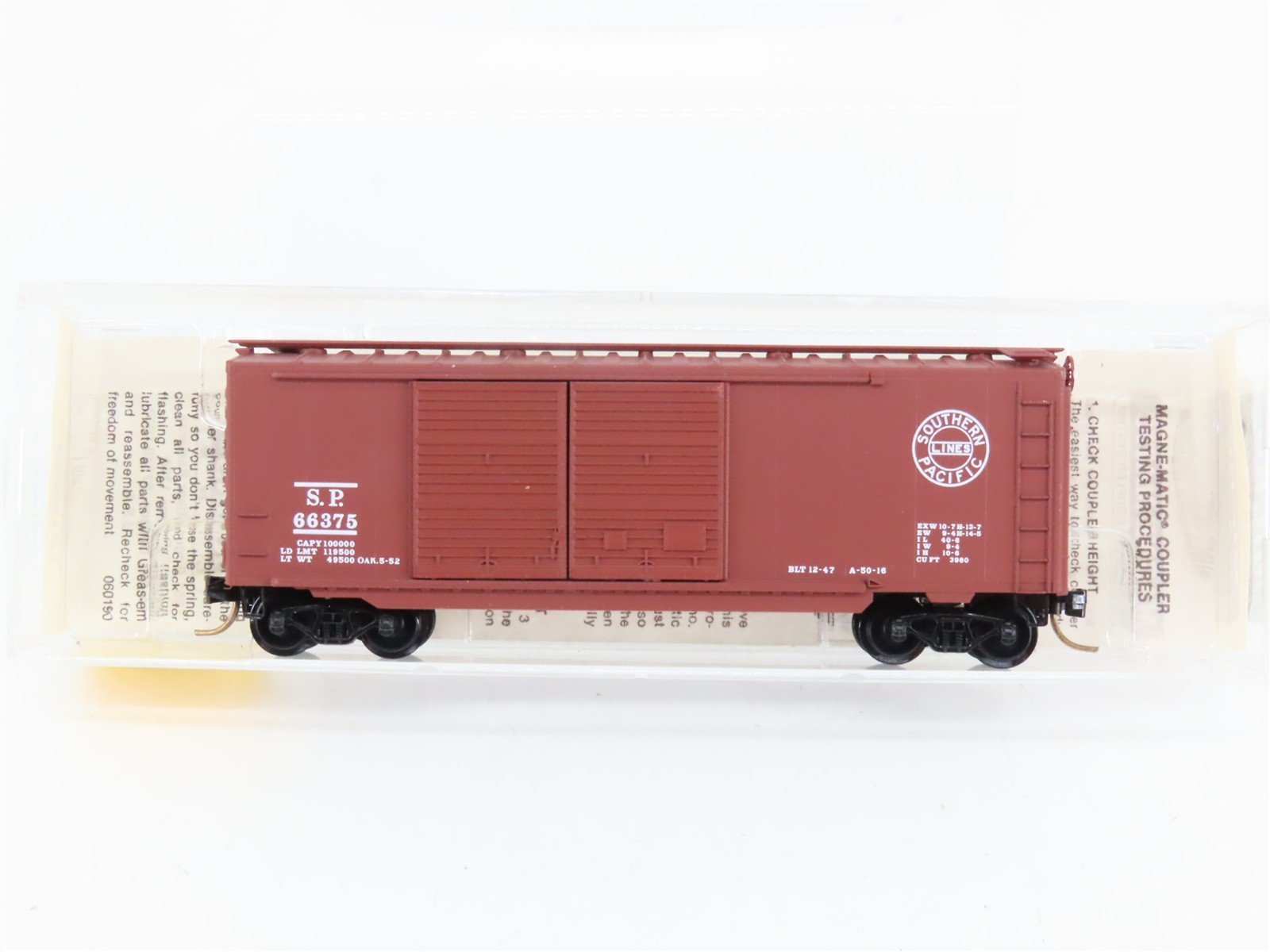 N Scale Micro-Trains 23020 SP Southern Pacific 40' Double Door Box Car 66375 RTR