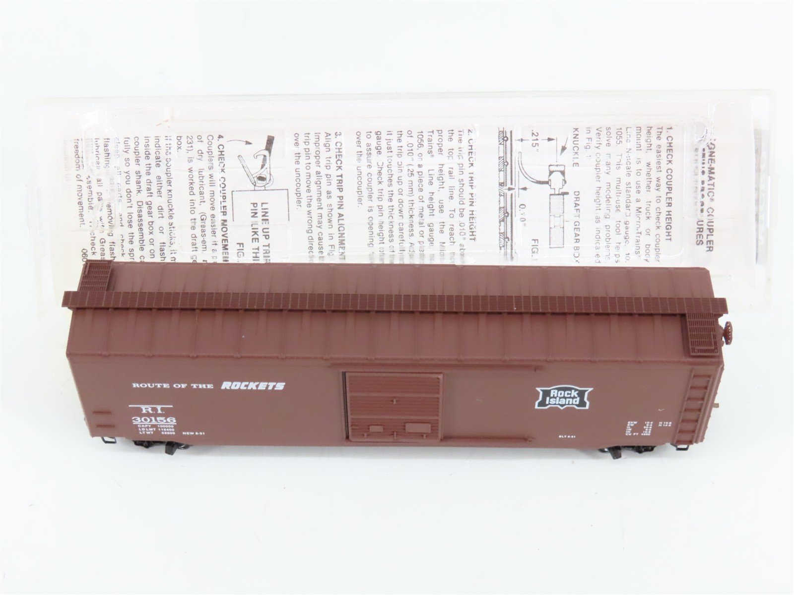 N Scale Micro-Trains 31240 RI Rock Island 50' Box Car 30156 RTR