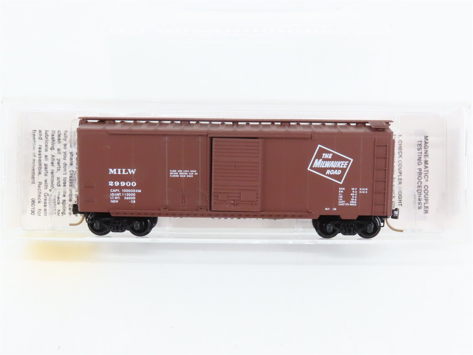 N Scale Micro-Trains 22180 MILW Milwaukee Road 40' Box Car 29900 RTR