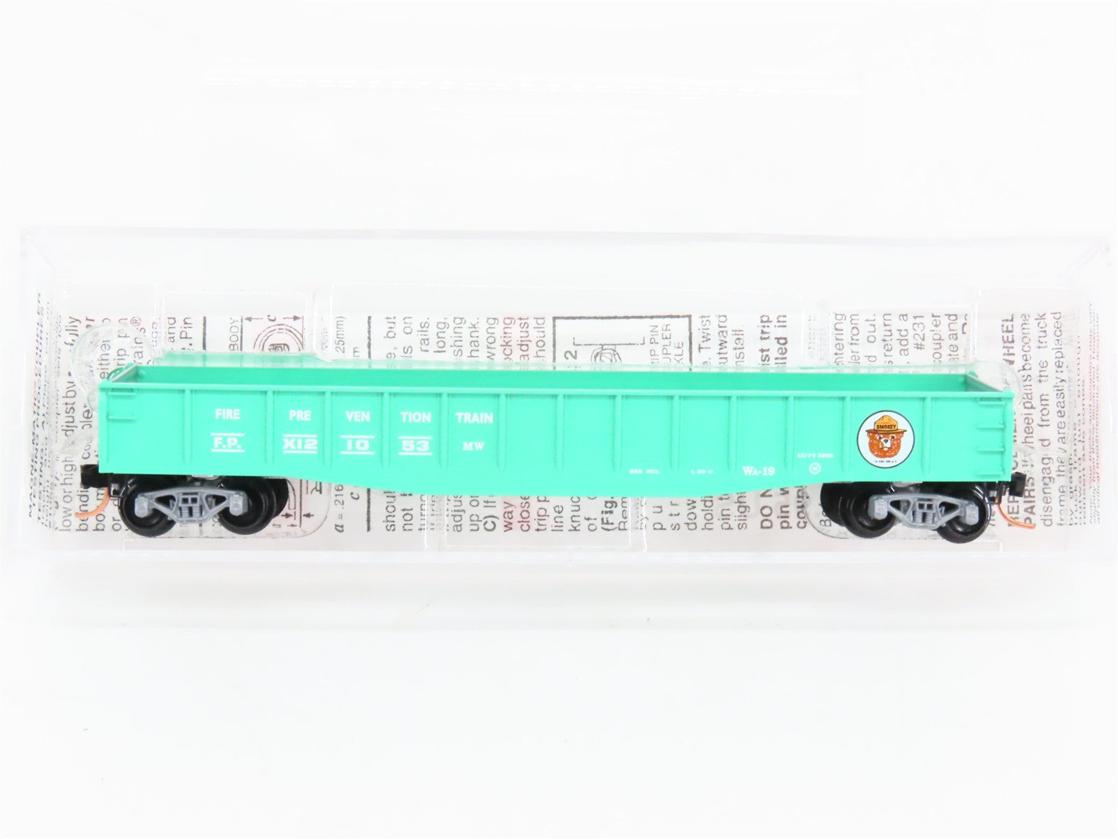 N Scale Micro-Trains 46360 Fire Prevention Train 50' Fishbelly Side Gondola RTR