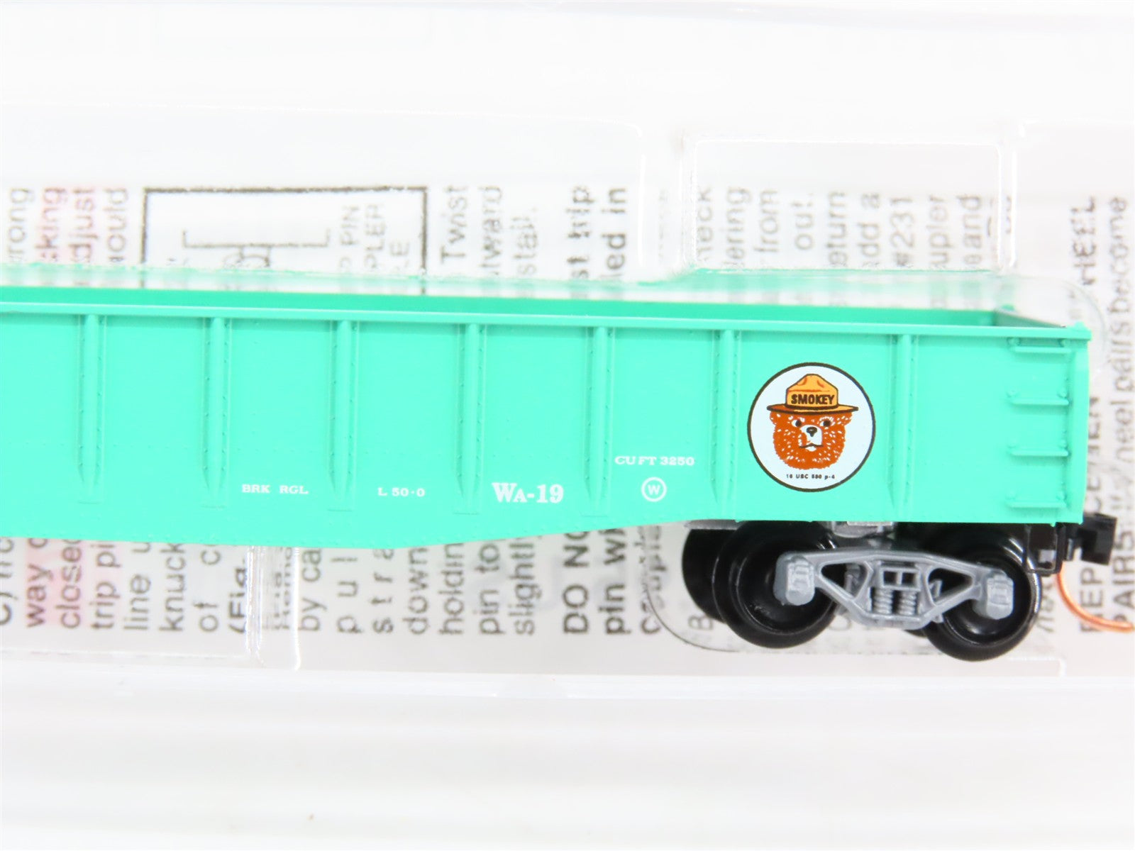 N Scale Micro-Trains 46360 Fire Prevention Train 50' Fishbelly Side Gondola RTR