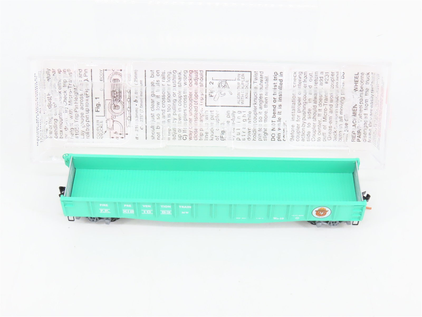 N Scale Micro-Trains 46360 Fire Prevention Train 50' Fishbelly Side Gondola RTR