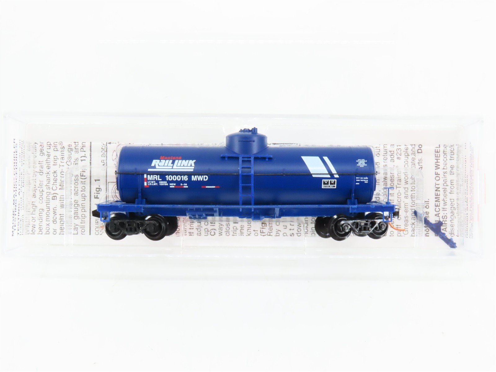 N Scale Micro-Trains 65390 MRL Montana Rail Link 39' Single Dome Tank Car RTR