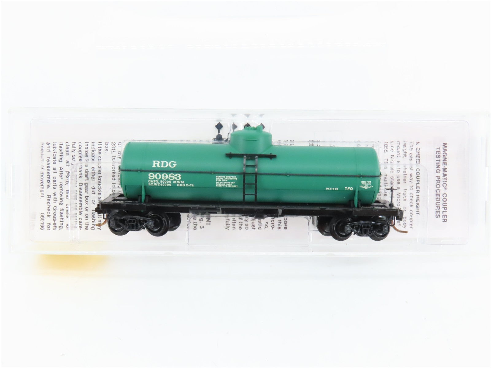 N Scale Micro-Trains 65350 RDG Reading 39' Single Dome Tank Car 90983 RTR