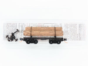 N Scale Micro-Trains 113520 30' Skeleton Log Car w/ Log Load #5 RTR