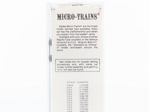 N Scale Micro-Trains 20580 BCOL British Columbia Railway 40' Box Car 4238 RTR