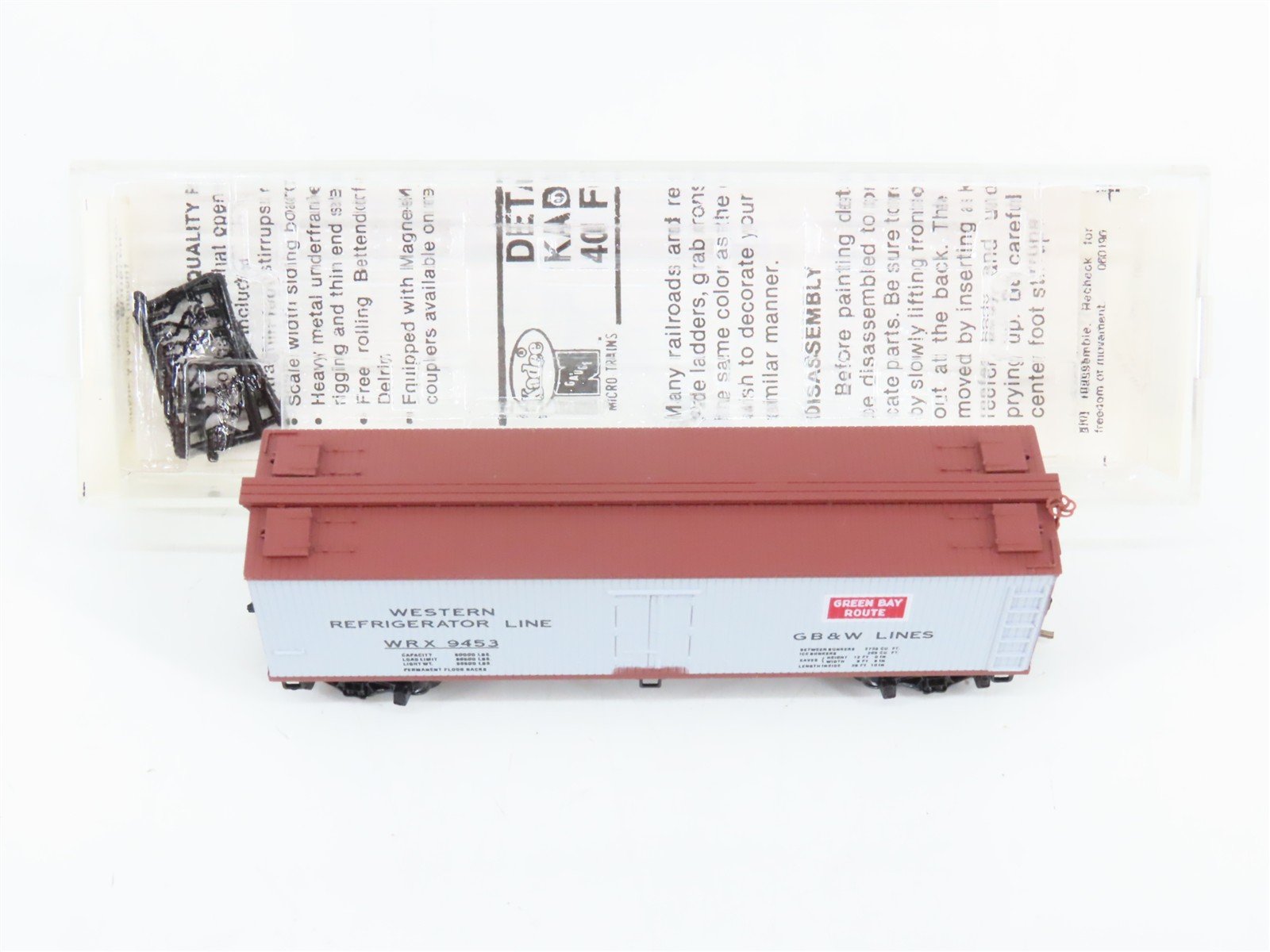 N Scale Micro-Trains 49320 Green Bay Route 40' Double-Sheathed Wood Reefer RTR