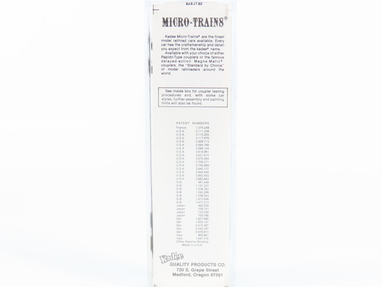N Scale Kadee / Micro-Trains Line 25240 BM Boston & Maine 50' Box Car 80025 RTR
