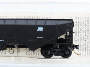N Scale Micro-Trains 55230 P&LE Pittsburgh & Lake Erie 33' 2-Bay Hopper 4538 RTR