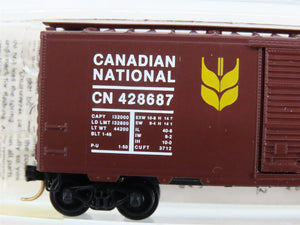N Scale Micro-Trains 20550 CN Canadian National 40' Box Car 428687 RTR