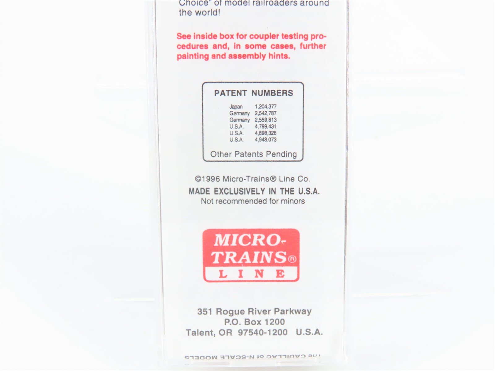 N Scale Micro-Trains 32050/4 ATSF Santa Fe 50' Plug Door Box Car 6181 RTR
