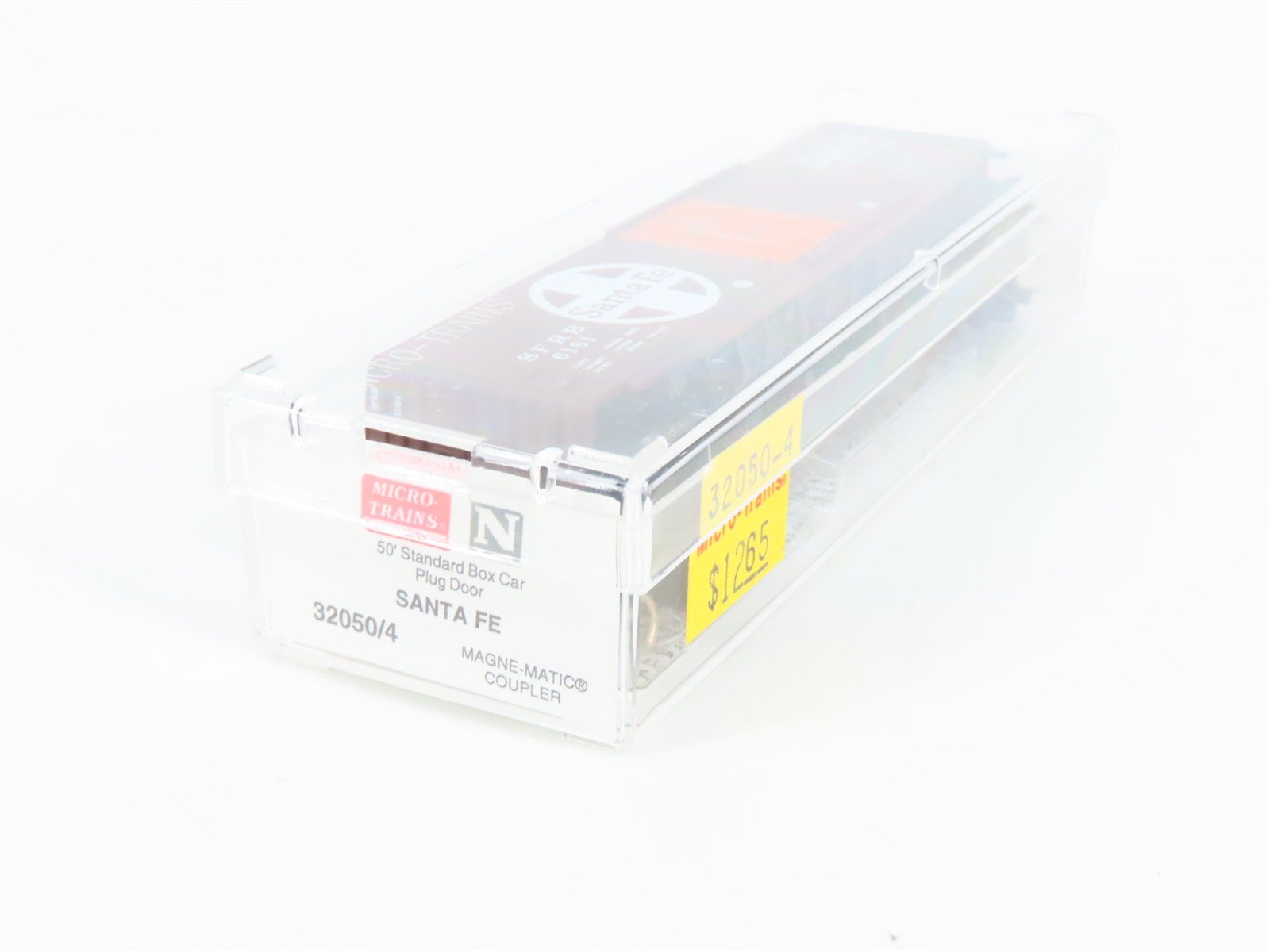 N Scale Micro-Trains 32050/4 ATSF Santa Fe 50' Plug Door Box Car 6181 RTR