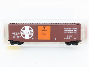 N Scale Micro-Trains 32050/2 SFRB Santa Fe 50' Plug Door Box Car 6160 RTR