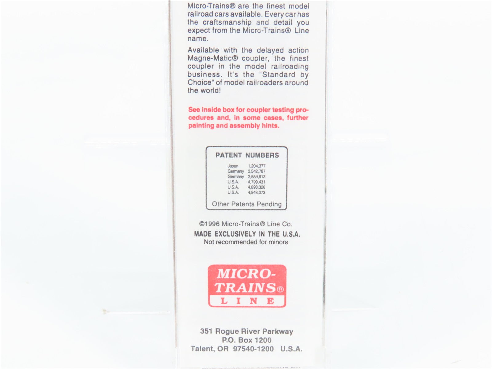N Scale Micro-Trains 32050/2 SFRB Santa Fe 50' Plug Door Box Car 6160 RTR
