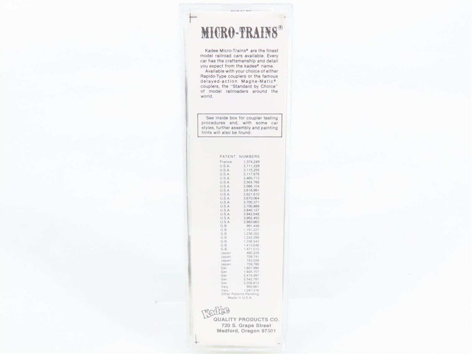 N Scale Micro-Trains 39050 CB&Q Chicago, Burlington & Quincy 40' Box Car RTR