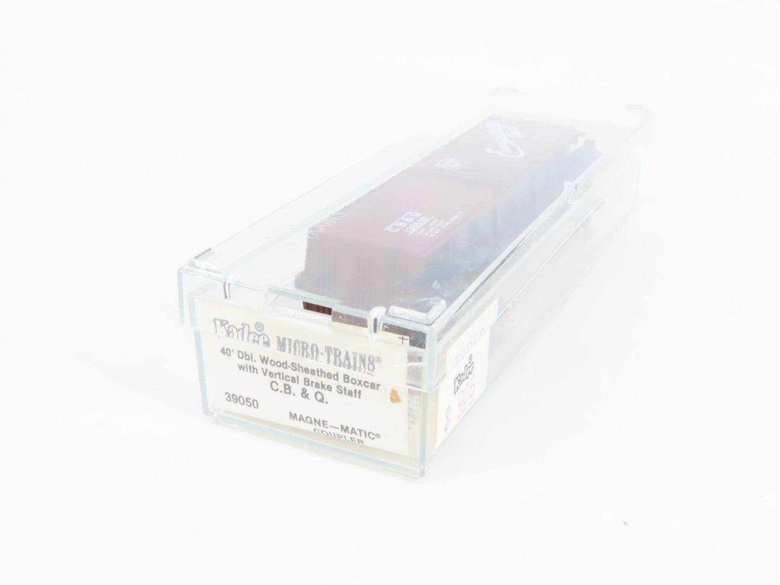 N Scale Micro-Trains 39050 CB&Q Chicago, Burlington & Quincy 40' Box Car RTR