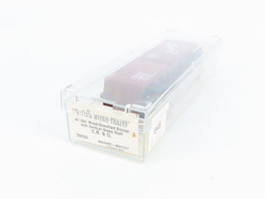 N Scale Micro-Trains 39050 CB&Q Chicago, Burlington & Quincy 40' Box Car RTR