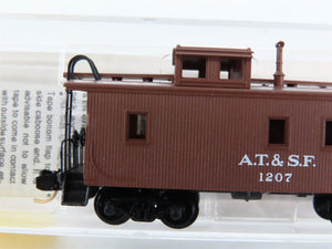 N Scale Micro-Trains 51100 ATSF Santa Fe 34' Wood Sheathed Caboose 1207 RTR