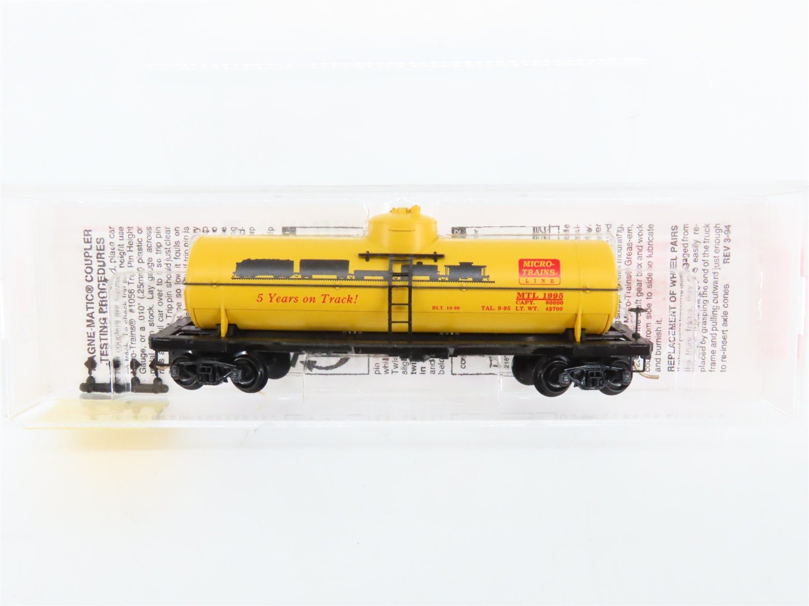 N Scale Micro-Trains 65380 MTL Micro-Trains Line 39' Tank Car 1995 RTR