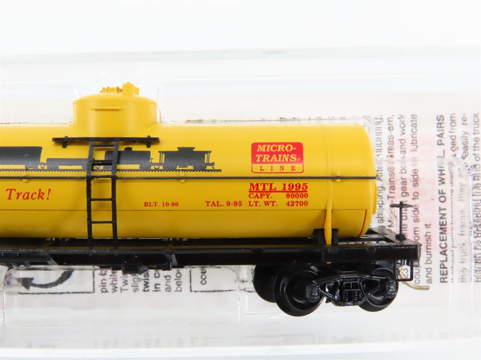N Scale Micro-Trains 65380 MTL Micro-Trains Line 39' Tank Car 1995 RTR