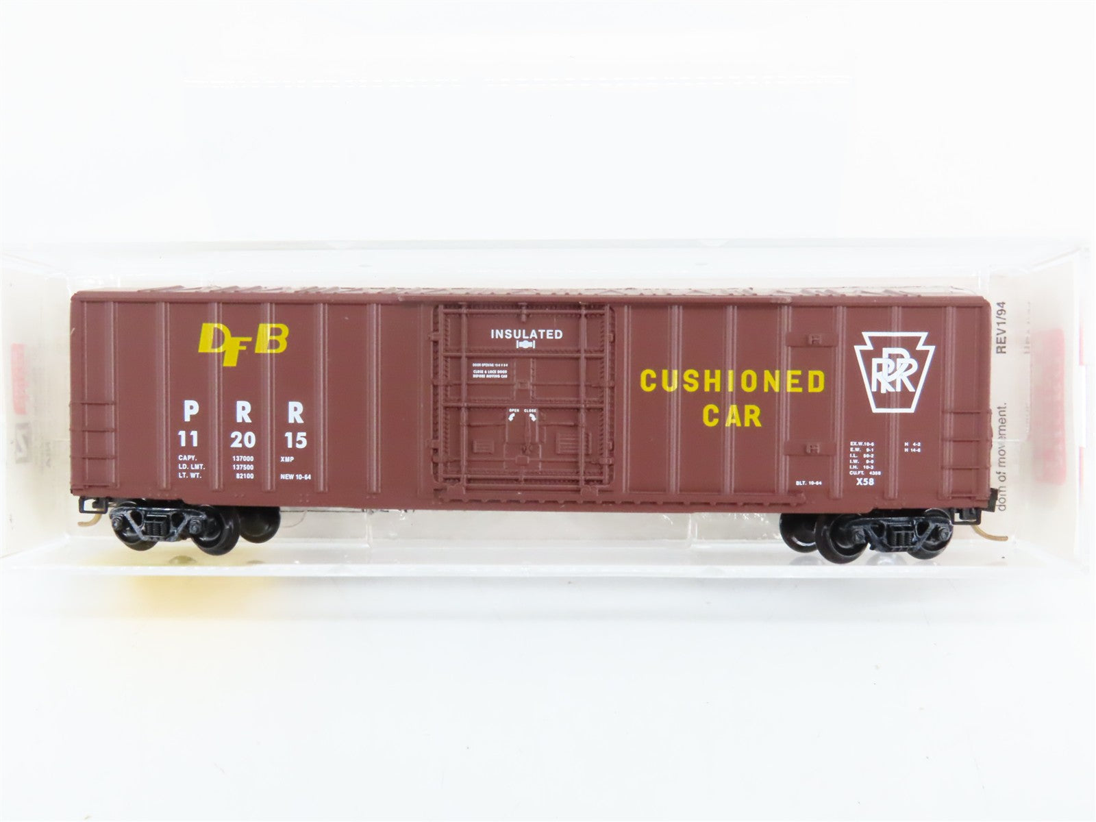 N Scale Micro-Trains 27170 PRR Pennsylvania 50' Rib Side Box Car 112015 RTR