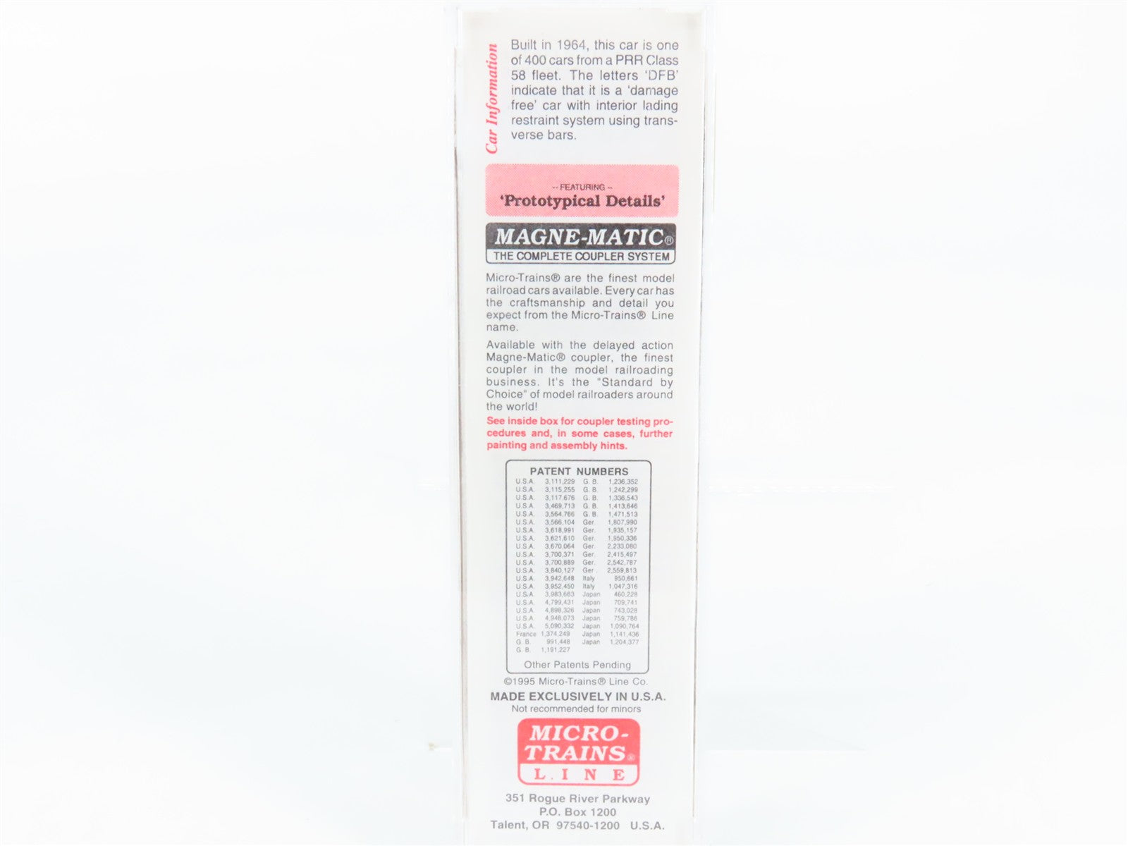 N Scale Micro-Trains 27170 PRR Pennsylvania 50' Rib Side Box Car 112015 RTR