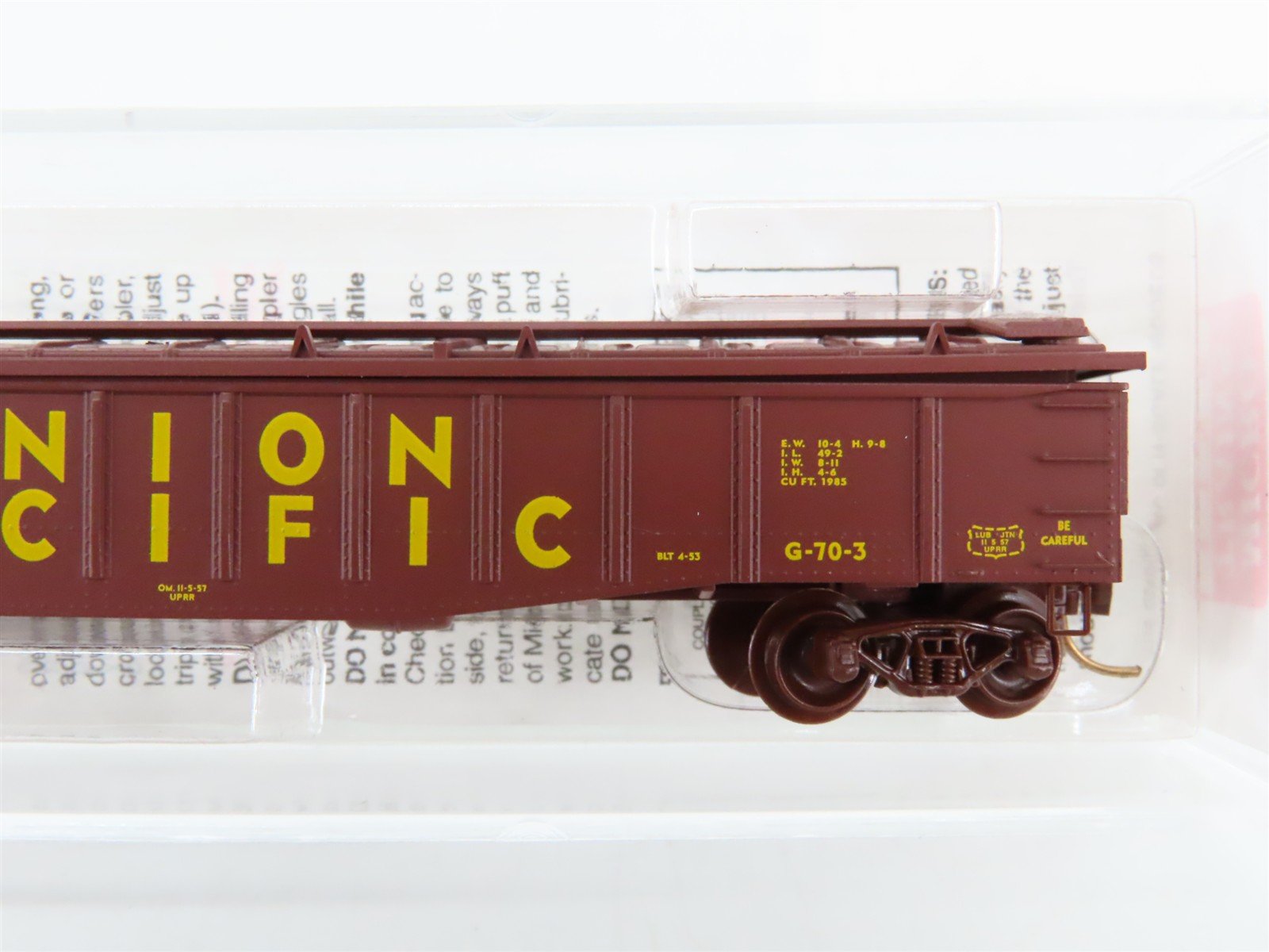 N Scale Micro-Trains 106020 UP Union Pacific 50' Gondola 229606 RTR