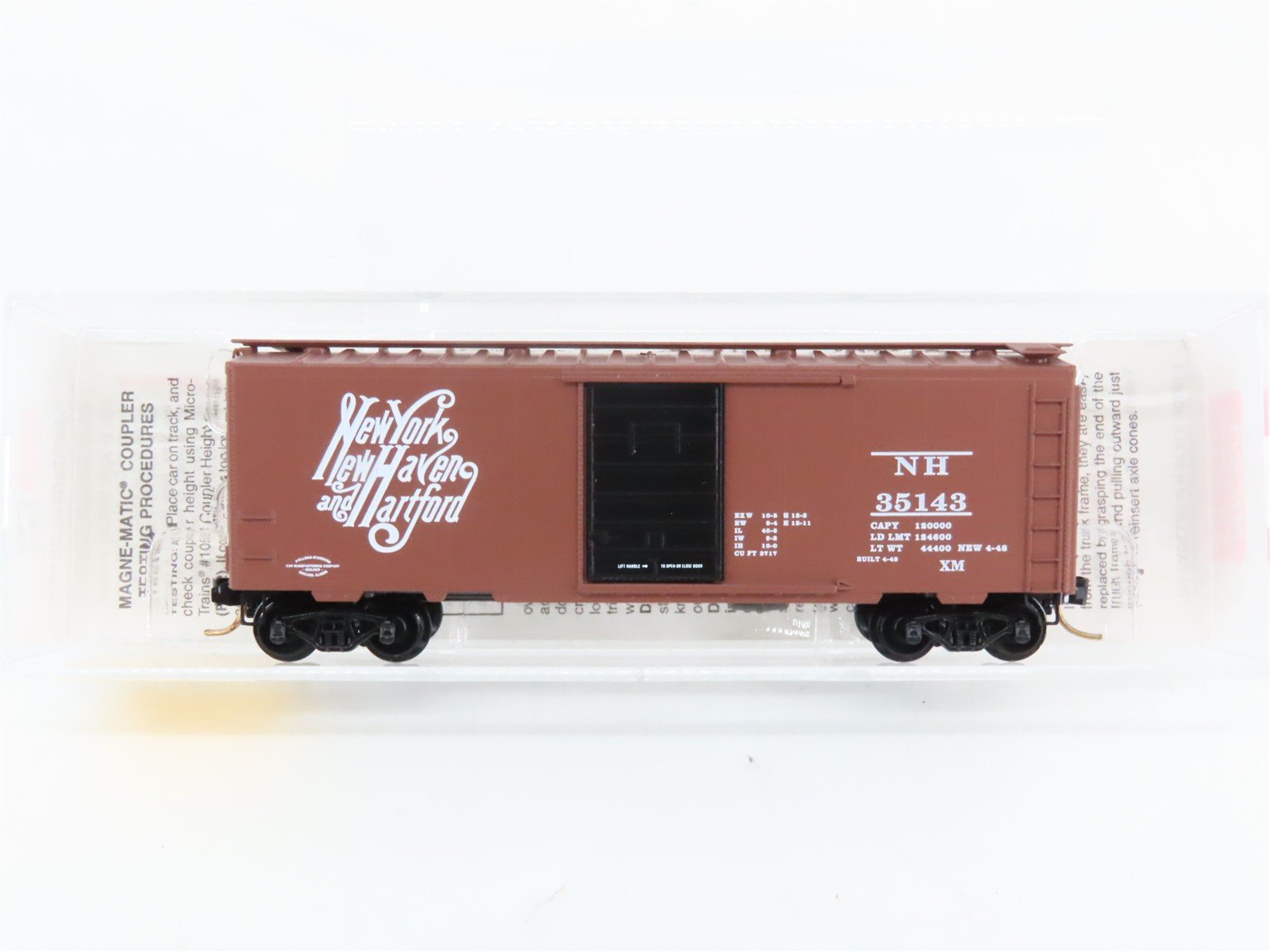 N Scale Micro-Trains 20029 NH New York, New Haven & Hartford 40' Box Car RTR