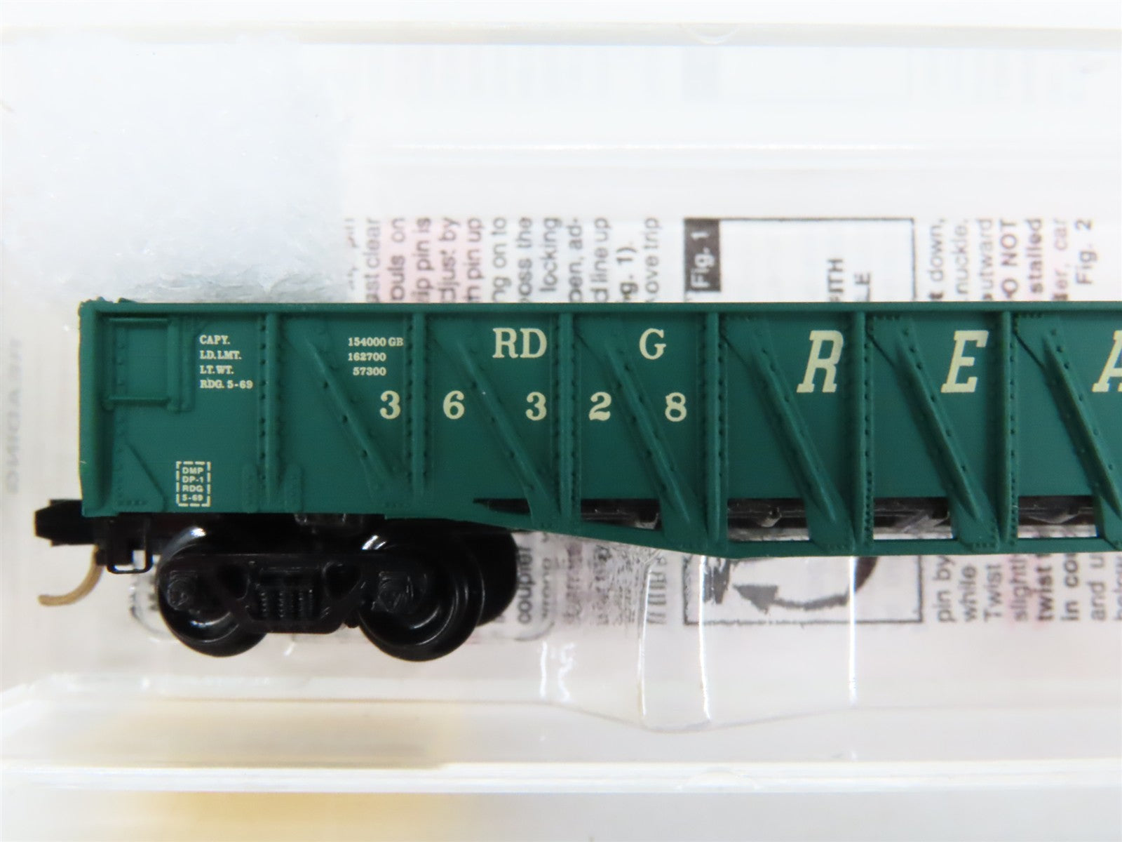 N Scale Micro-Trains 62060 RDG Reading 50' Composite Gondola 36328 RTR