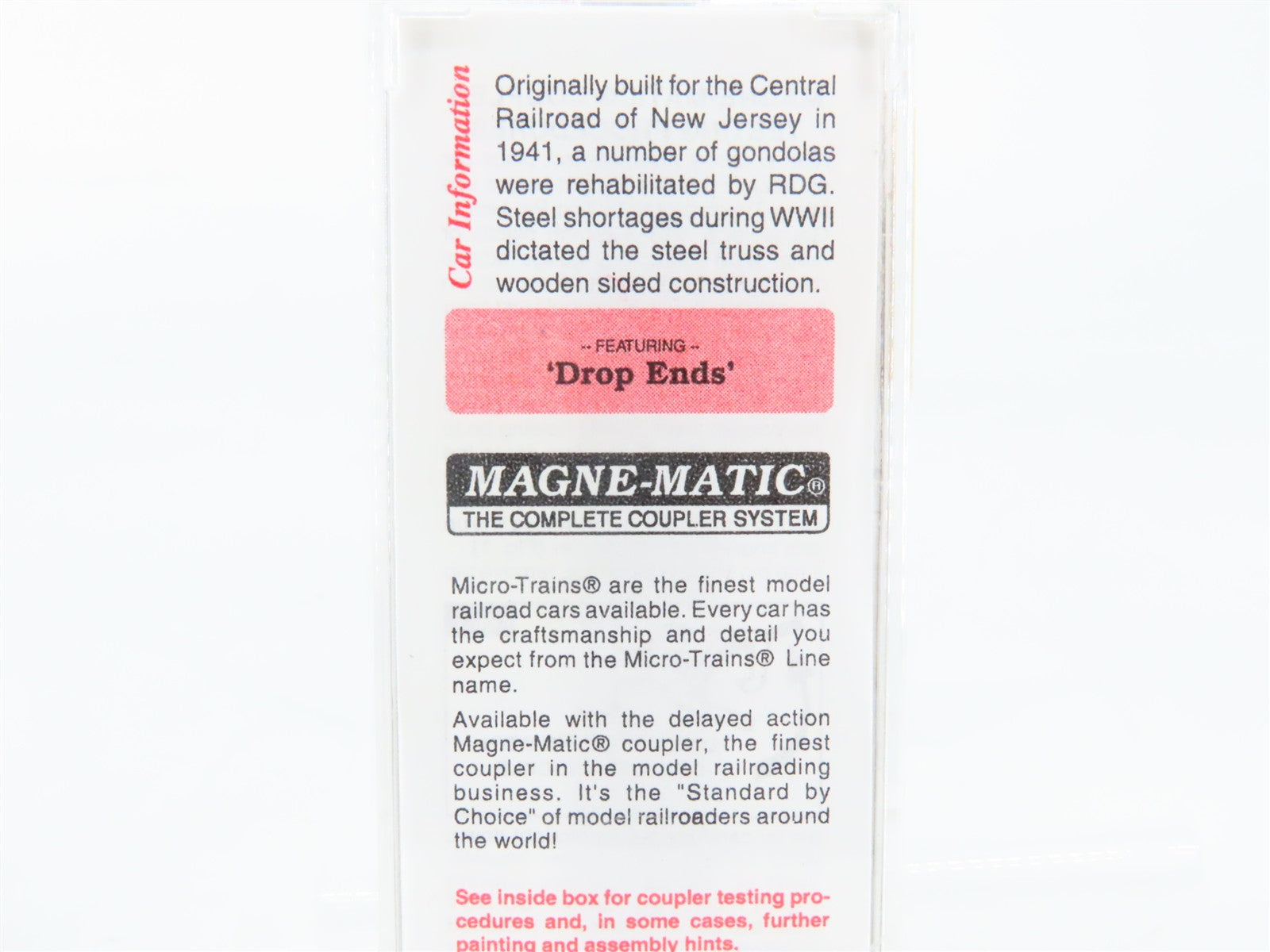 N Scale Micro-Trains 62060 RDG Reading 50' Composite Gondola 36328 RTR
