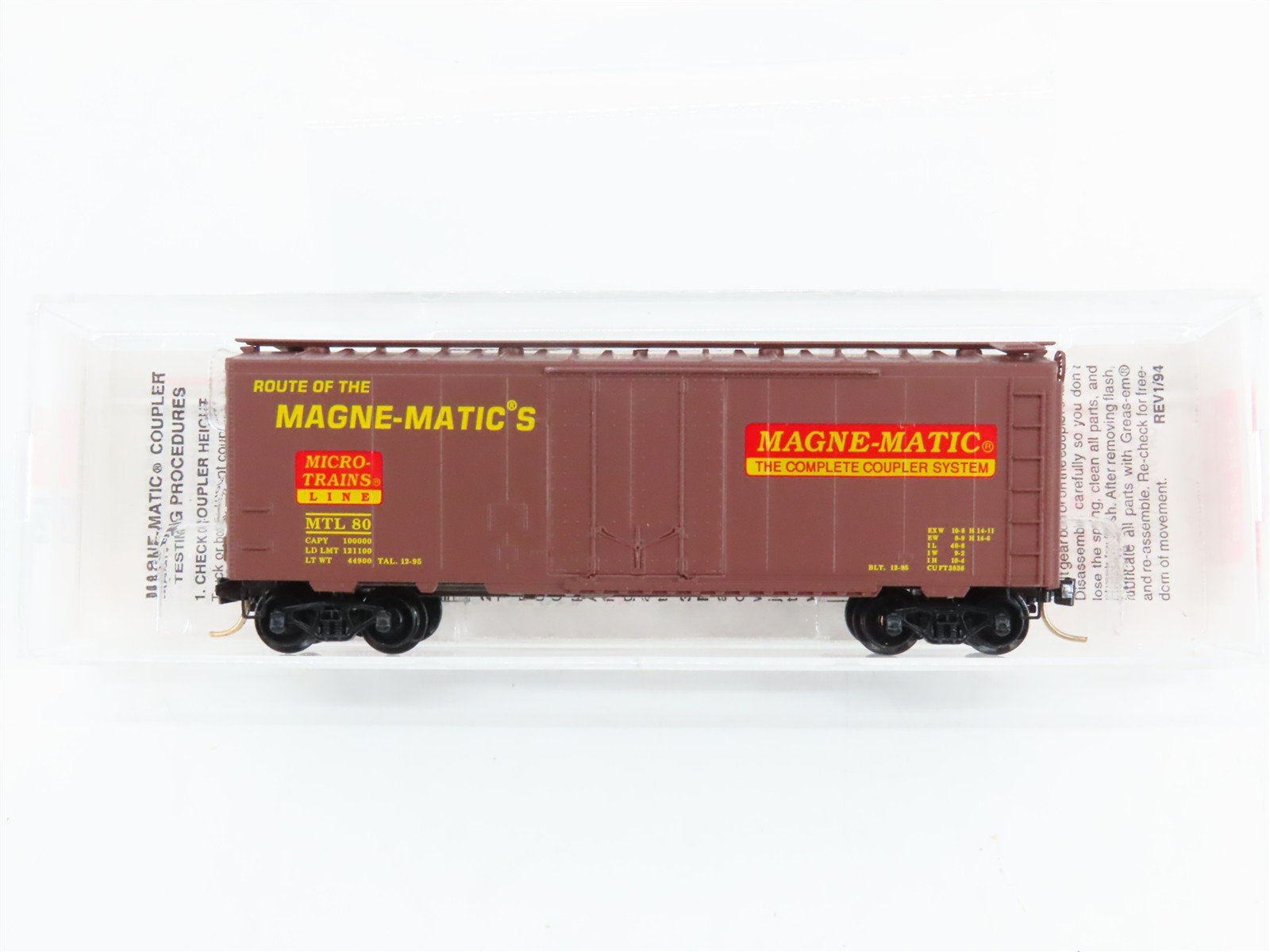 N Scale Micro-Trains 21200 MTL Micro-Trains Line 40' Plug Door Box Car 80 RTR