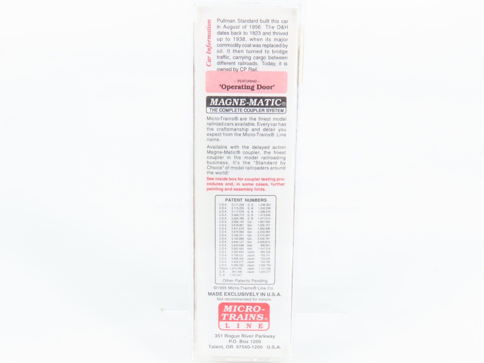 N Scale Micro-Trains 31070 DH Delaware & Hudson 50' Box Car 22134 RTR