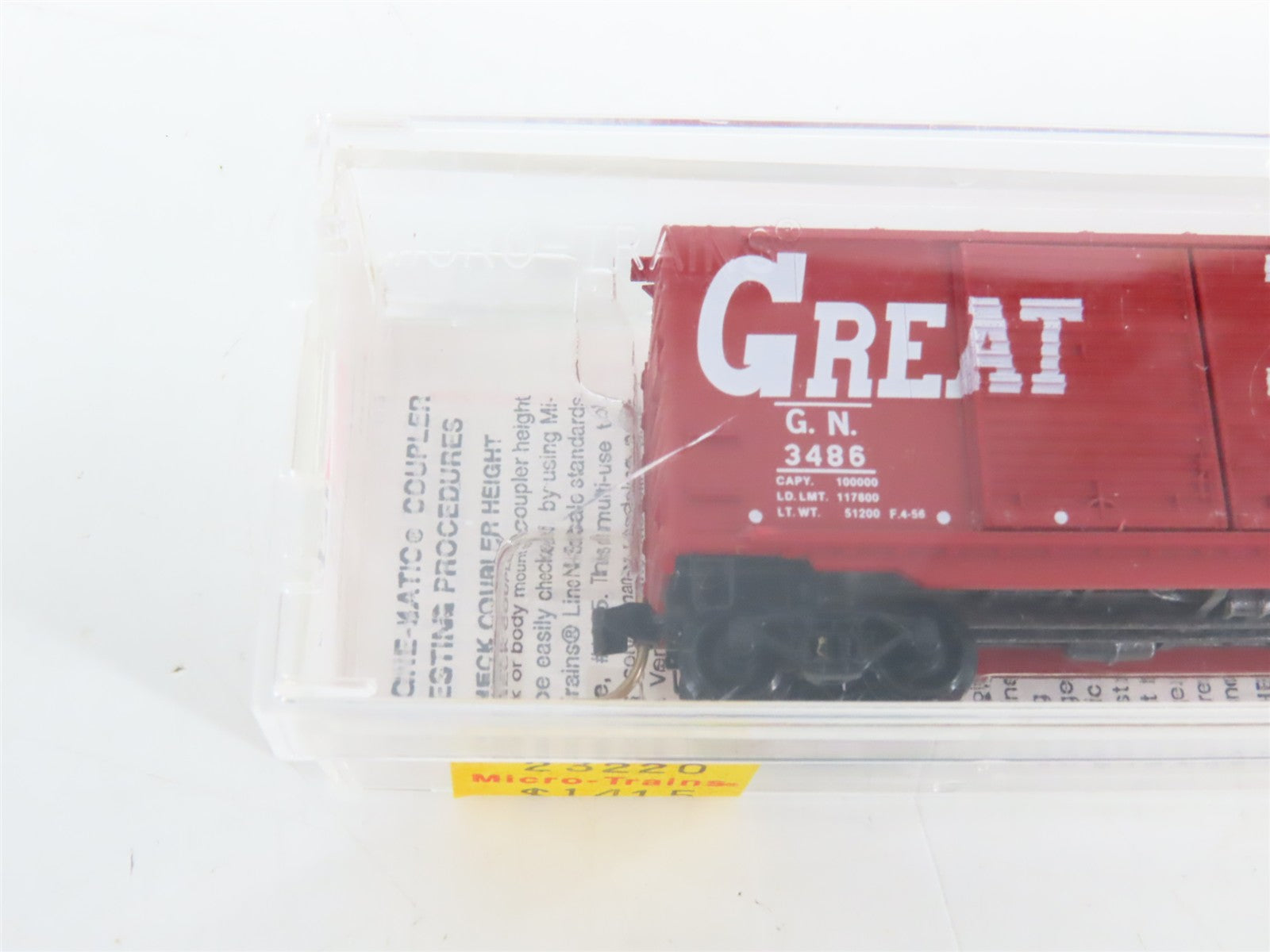N Scale Micro-Trains 23220 GN Great Northern 40' Box Car 3486 RTR