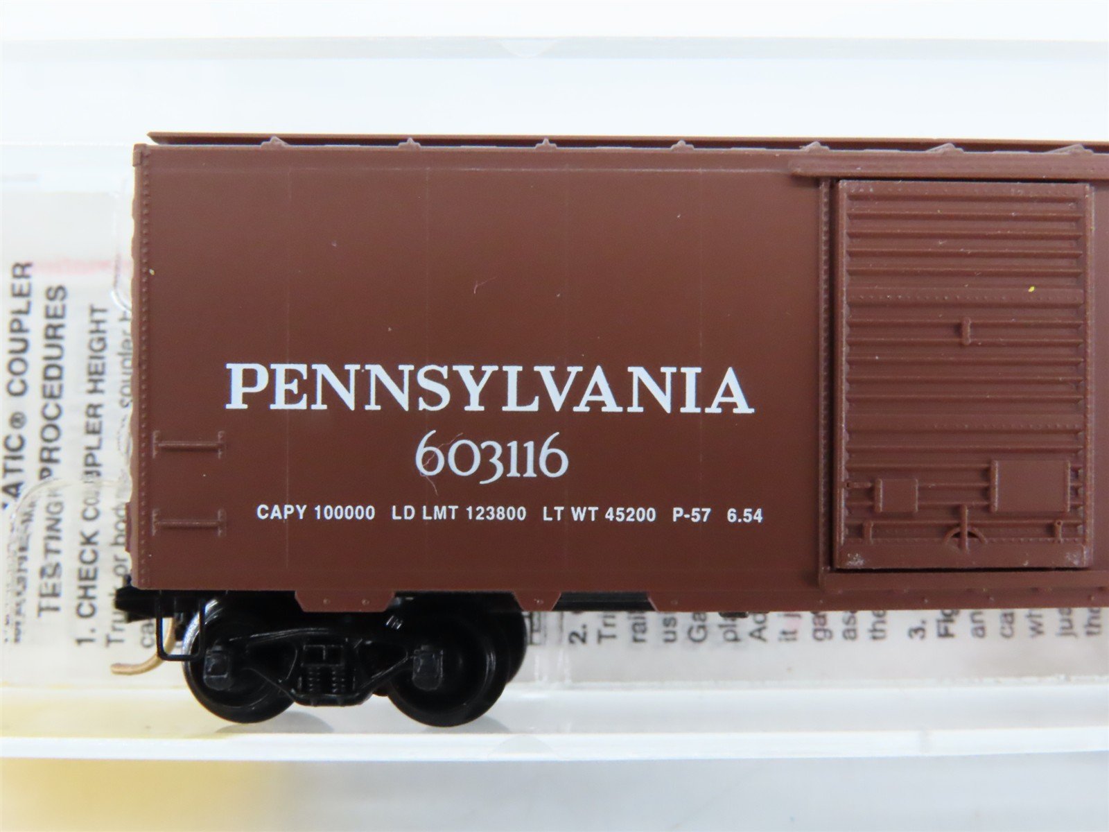 N Scale Micro-Trains 20780 PRR Pennsylvania 40' Box Car 603116 RTR