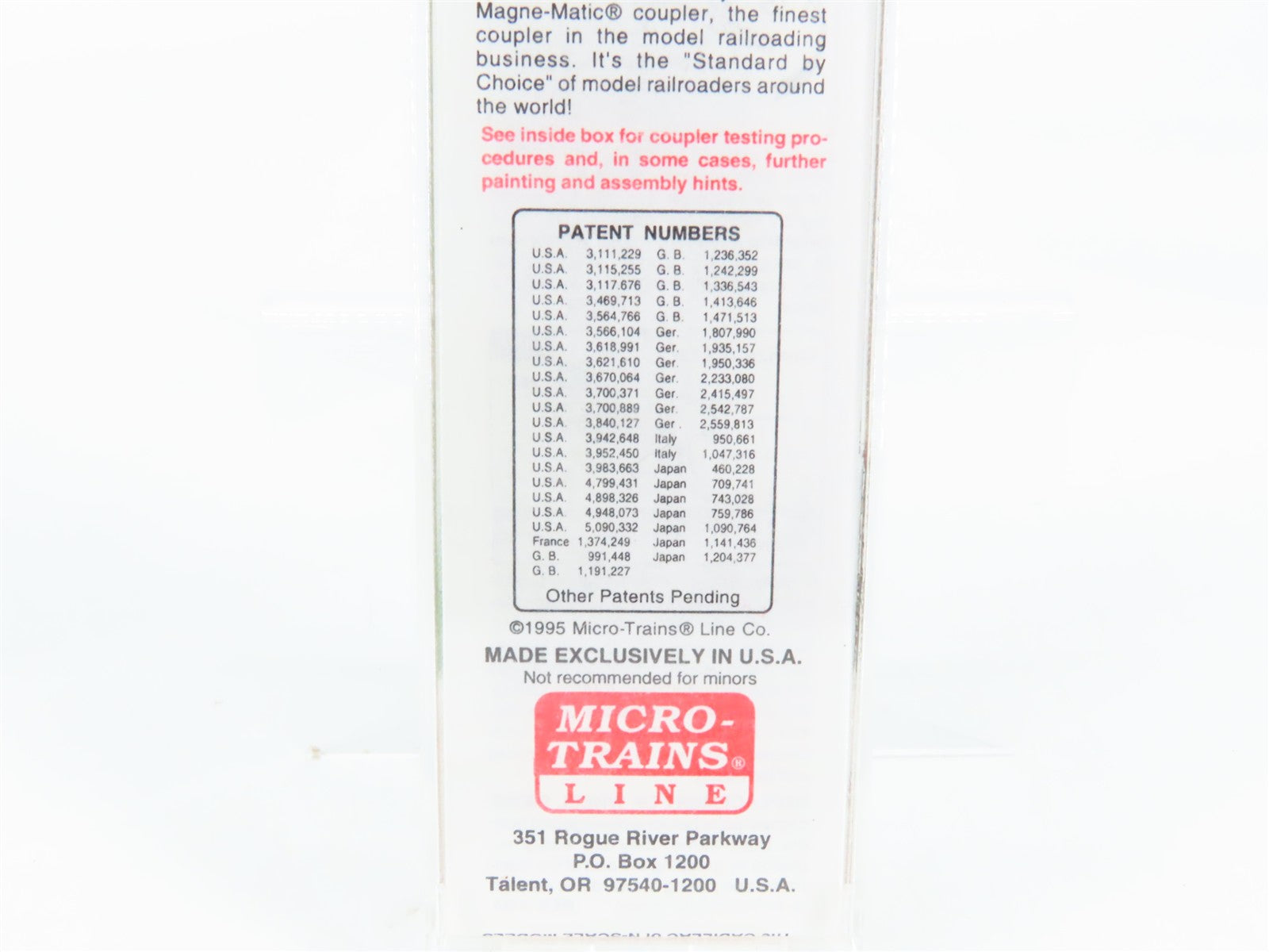N Scale Micro-Trains 20306/1 BN Burlington Northern 40' Box Car 189286 RTR