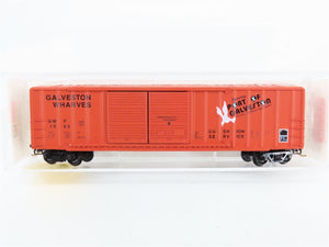N Scale Micro-Trains 30040 GW Galveston Wharves 50' Rib Side Box Car 1063 RTR