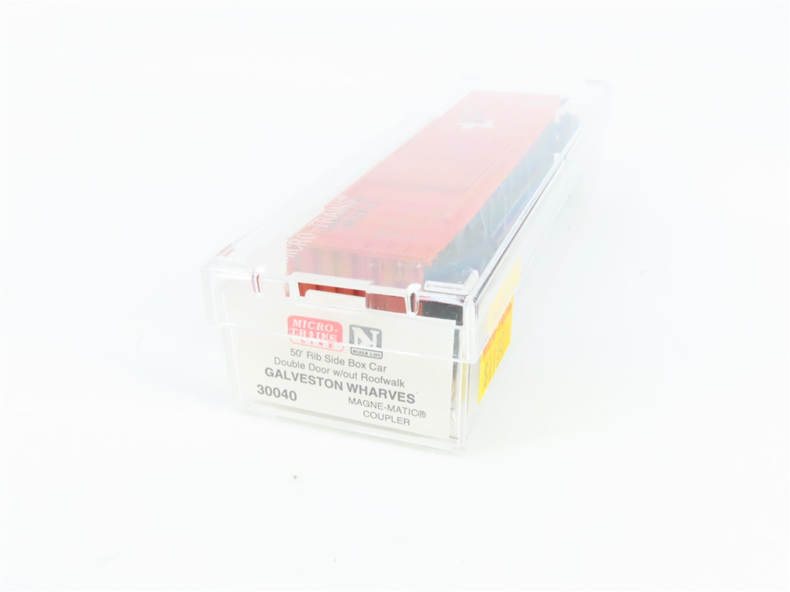 N Scale Micro-Trains 30040 GW Galveston Wharves 50' Rib Side Box Car 1063 RTR