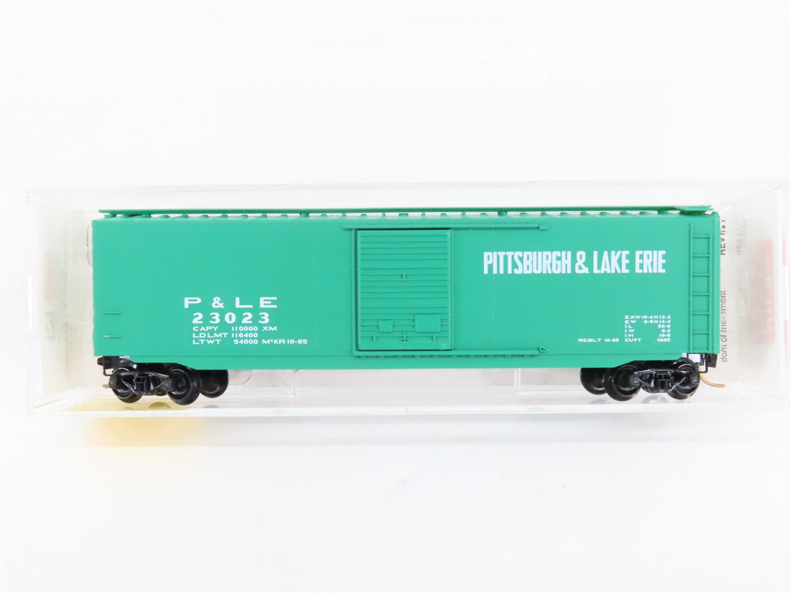N Scale Micro-Trains 31050 PLE Pittsburgh & Lake Erie 50' Box Car 23023 RTR