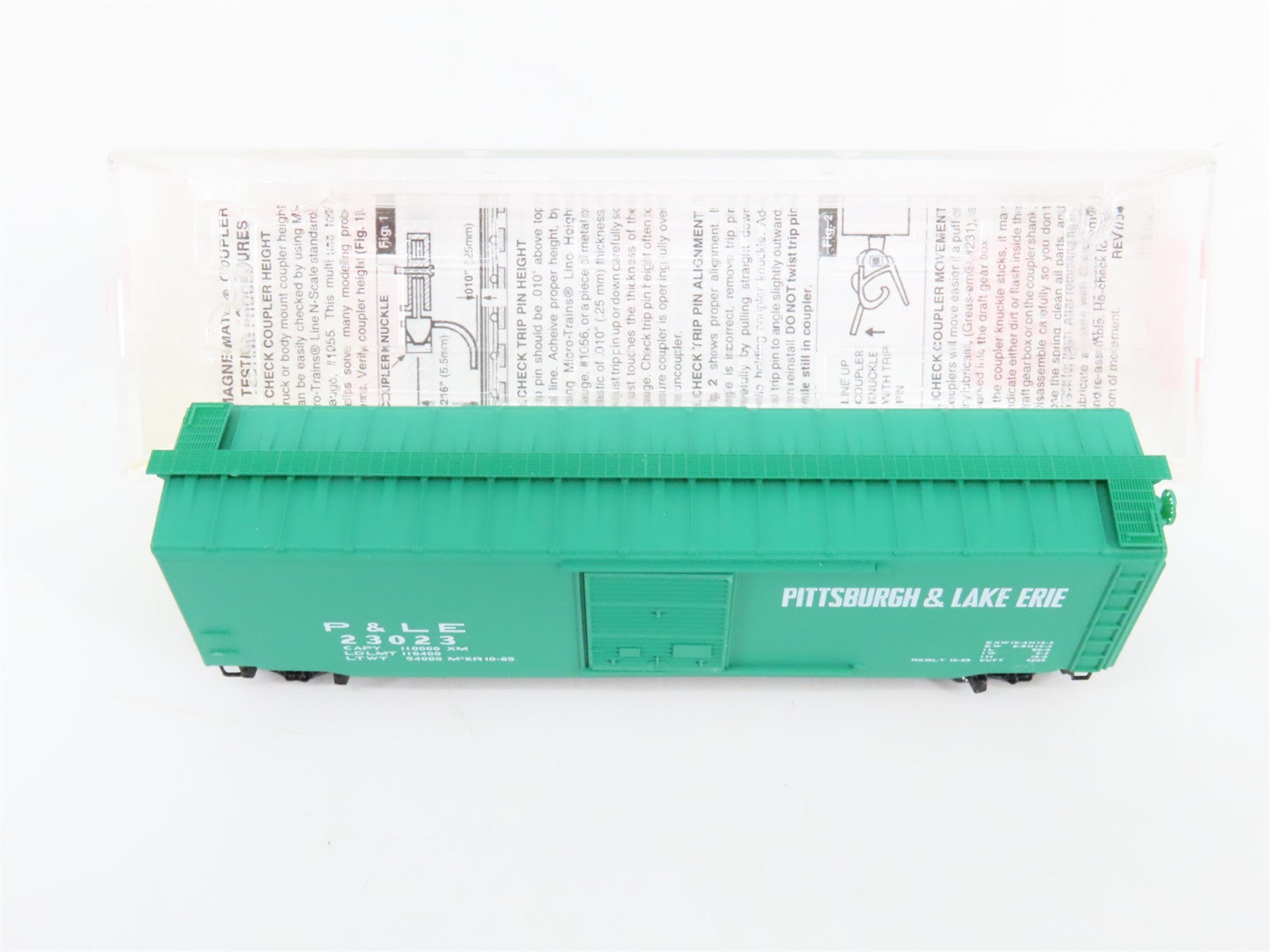 N Scale Micro-Trains 31050 PLE Pittsburgh & Lake Erie 50' Box Car 23023 RTR