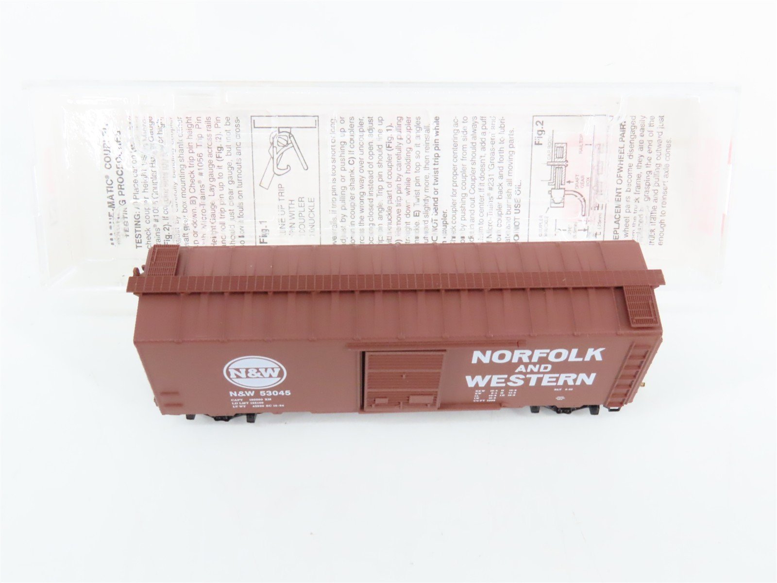 N Scale Micro-Trains 20039 N&W Norfolk & Western 40' Box Car 53045 RTR
