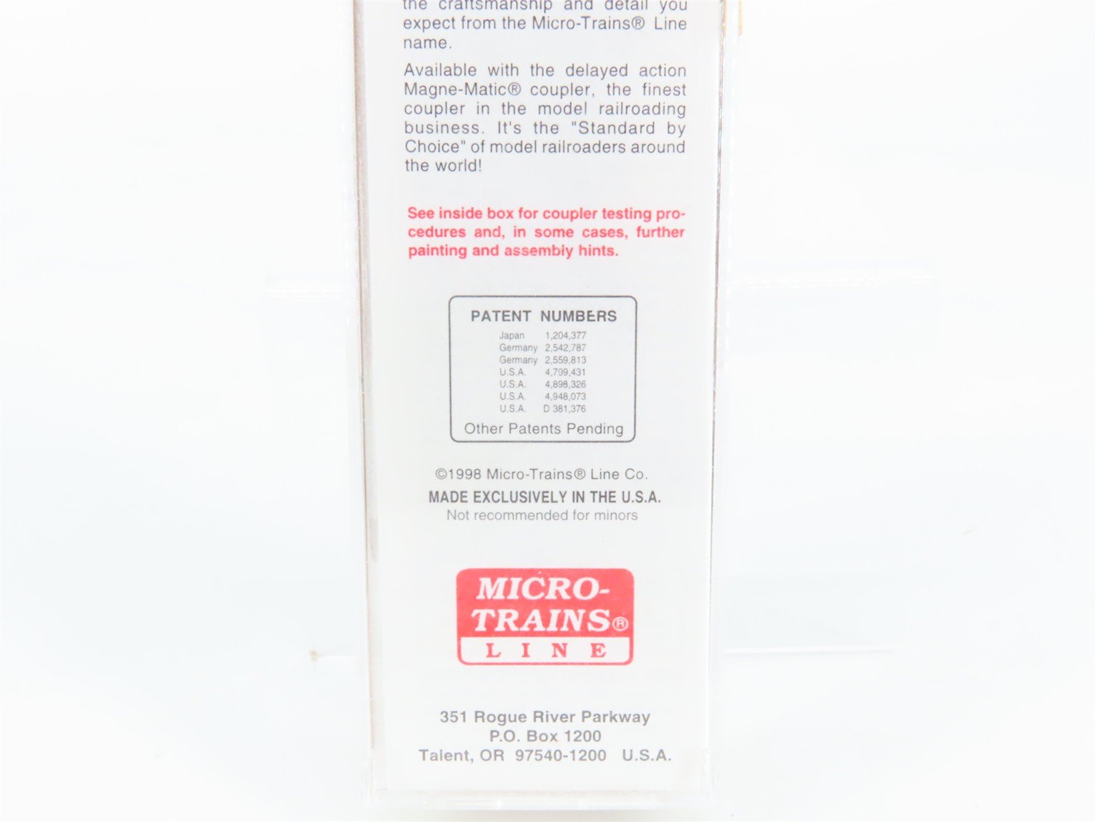N Scale Micro-Trains 20039 N&W Norfolk & Western 40' Box Car 53045 RTR