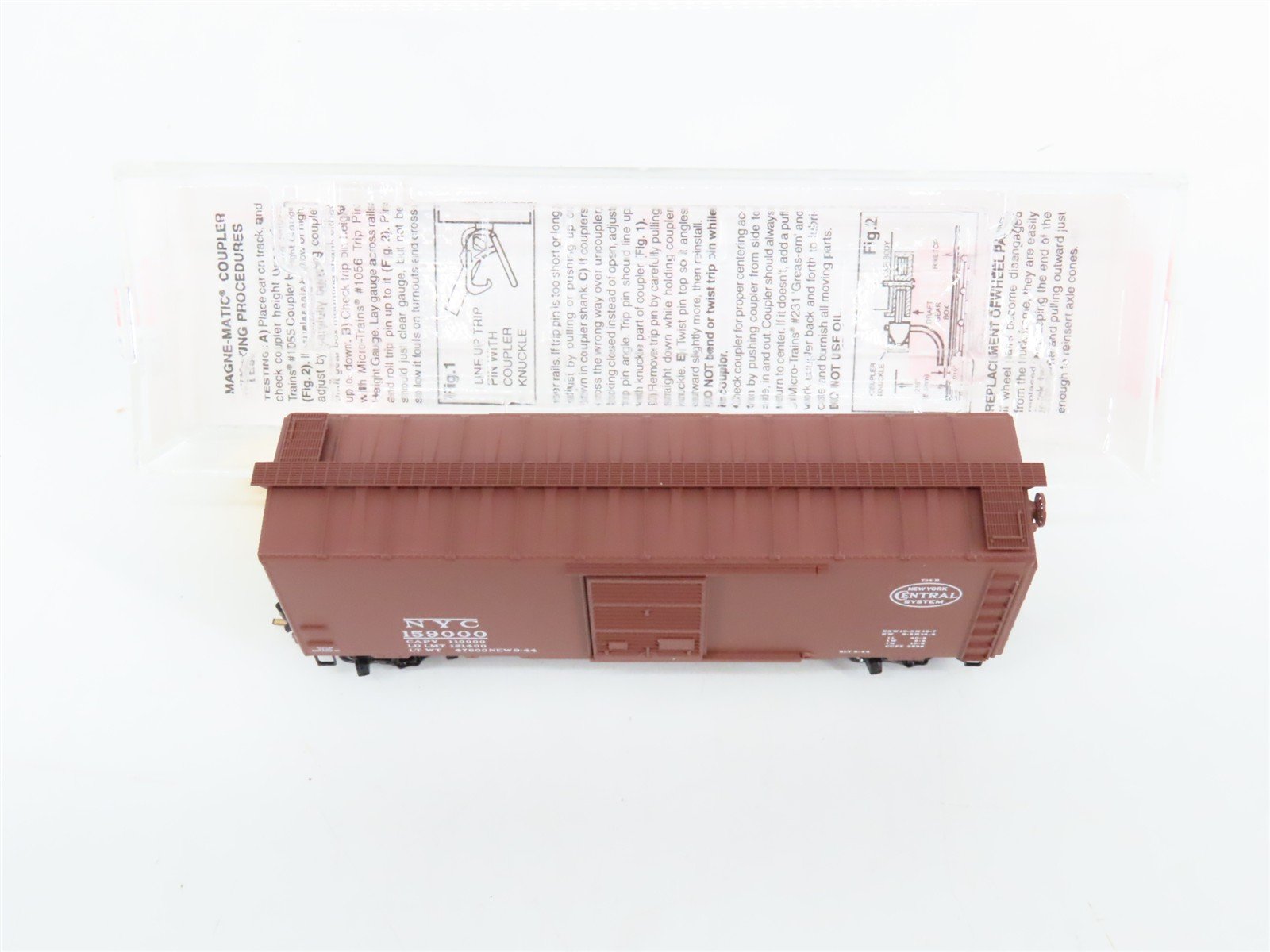 N Scale Micro-Trains 20047 NYC New York Central 40' Box Car 159000 RTR