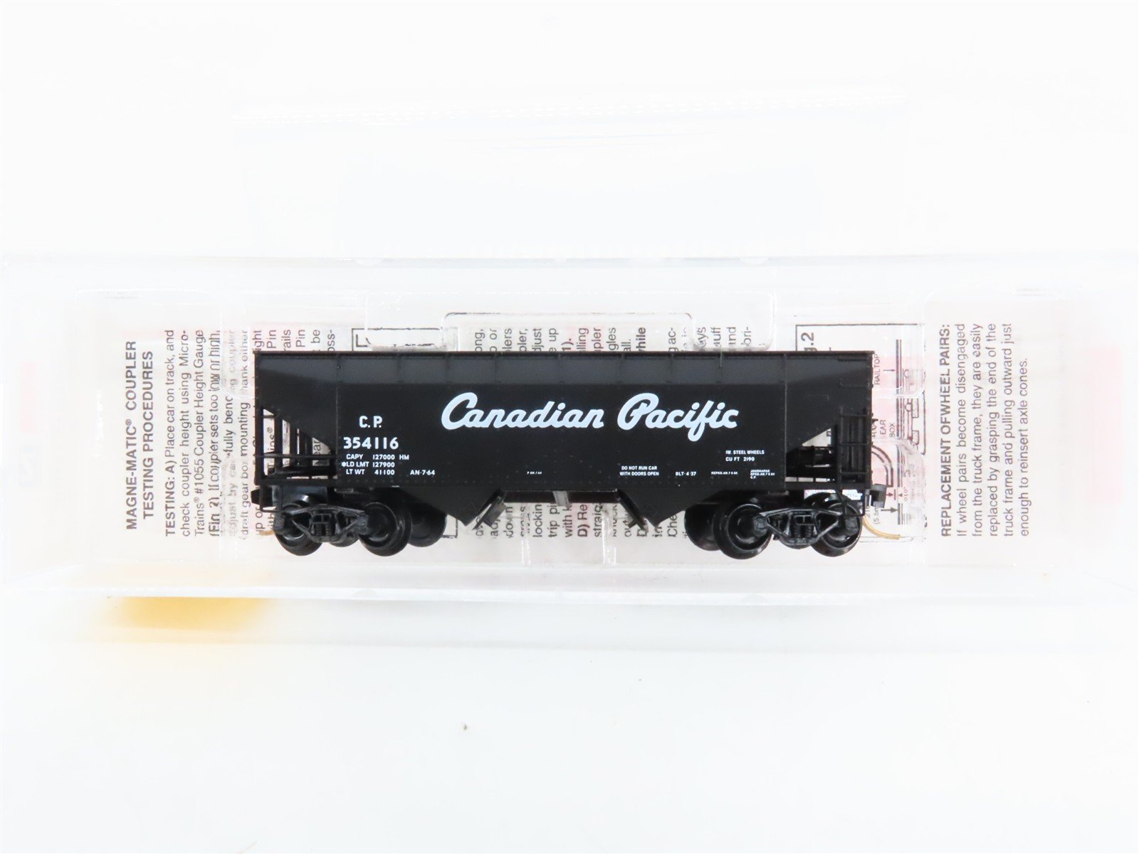 N Scale Micro-Trains 55410 CP Canadian Pacific 33' 2-Bay Hopper 354116 RTR