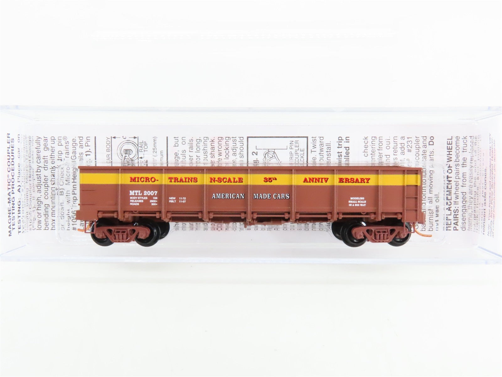N Scale Micro-Trains 08300035 MTL Micro-Trains 40' GS Drop Bottom Gondola RTR