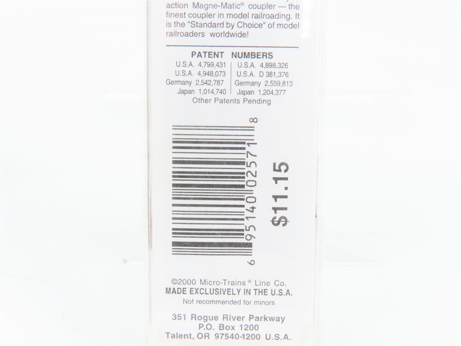 N Scale Micro-Trains 20780 PRR Pennsylvania 40' Box Car 603125 RTR