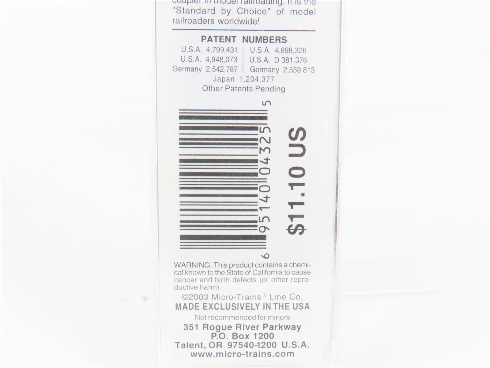 N Scale Micro-Trains 20440 C&O Chesapeake & Ohio 40' Box Car 18299 RTR